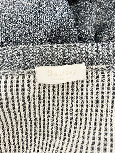 【美品】Ballsey シルバー ラメ ニット カーディガン 画像9