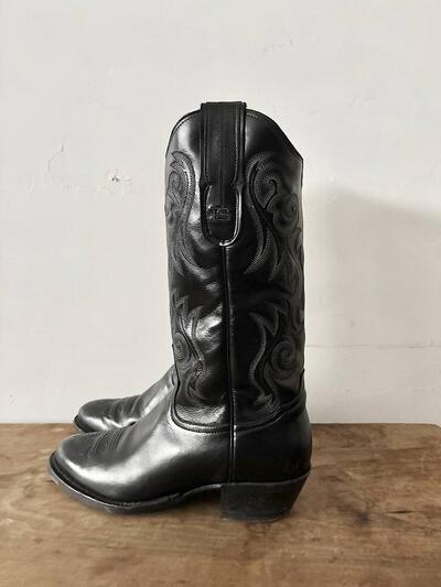 Tony Lama ウエスタンブーツ 黒 EUA-7314-B 38 画像4