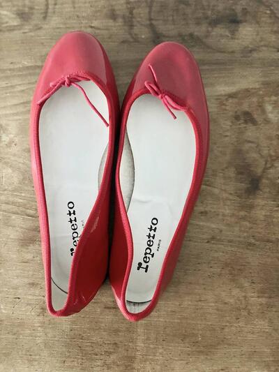  Repetto　レペット バレエシューズ サンドリオン パテント レッド 40　　 画像5
