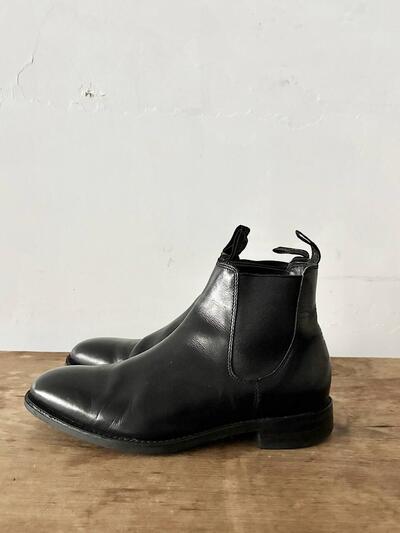 Loake Chatterley サイドゴアブーツ 黒 6F ブラックカーフ 画像2
