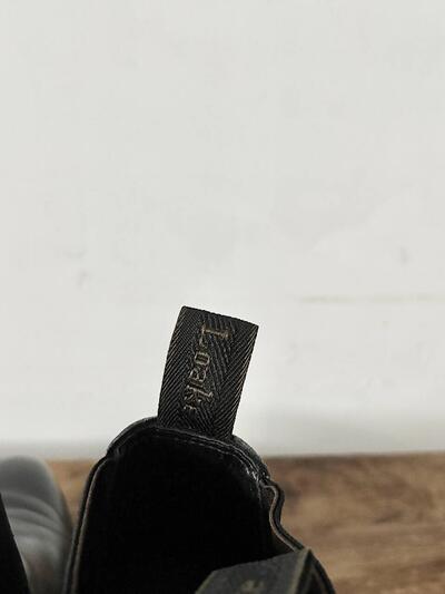 Loake Chatterley サイドゴアブーツ 黒 6F ブラックカーフ 画像4