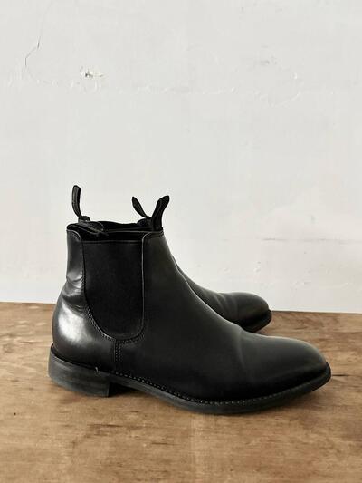 Loake Chatterley サイドゴアブーツ 黒 6F ブラックカーフ 画像5