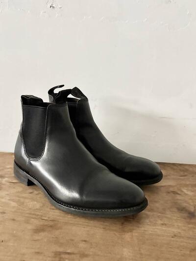 Loake Chatterley サイドゴアブーツ 黒 6F ブラックカーフ 画像7