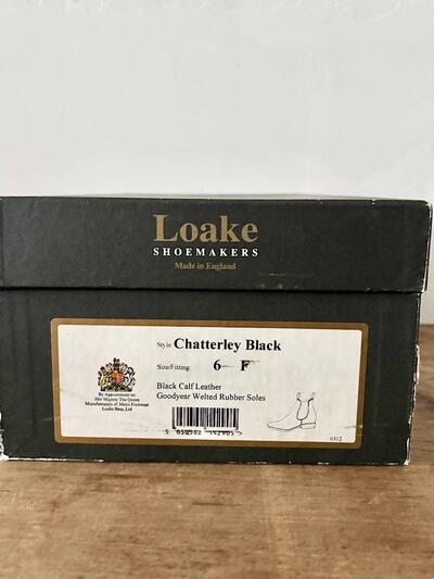 Loake Chatterley サイドゴアブーツ 黒 6F ブラックカーフ 画像9