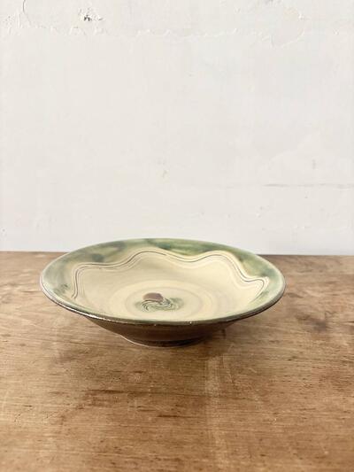 【美品】やちむん 北窯 宮城正享 7寸皿 皿 21cm 琉球民藝 和食器 画像1