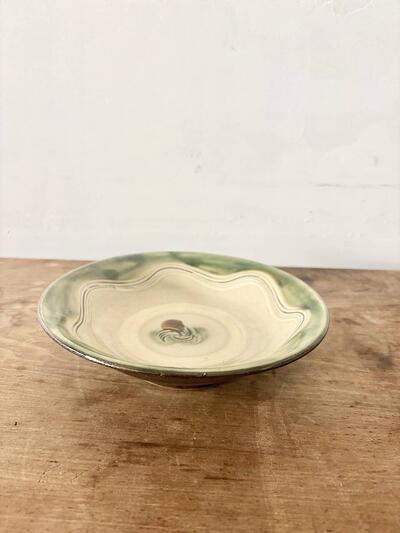 【美品】やちむん 北窯 宮城正享 7寸皿 皿 21cm 琉球民藝 和食器 画像5