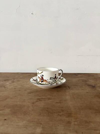 【美品】WEDGWOOD　ウェッジウッド ハンティングシーン ティーカップ＆ソーサー ② 画像1