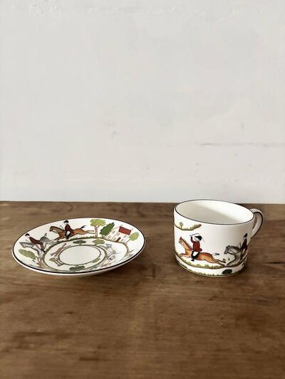 【美品】WEDGWOOD　ウェッジウッド ハンティングシーン ティーカップ＆ソーサー ② 画像3