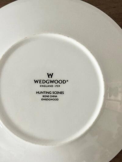 【美品】WEDGWOOD　ウェッジウッド ハンティングシーン ティーカップ＆ソーサー ② 画像10