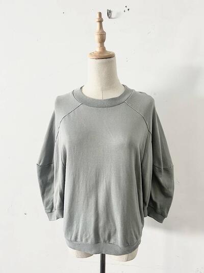 【美品】mina perhonen　vetta 　カットソー　グレー　サイズ36　ABS8754　綿100％ 画像2