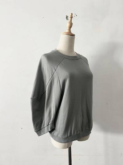 【美品】mina perhonen　vetta 　カットソー　グレー　サイズ36　ABS8754　綿100％ 画像4