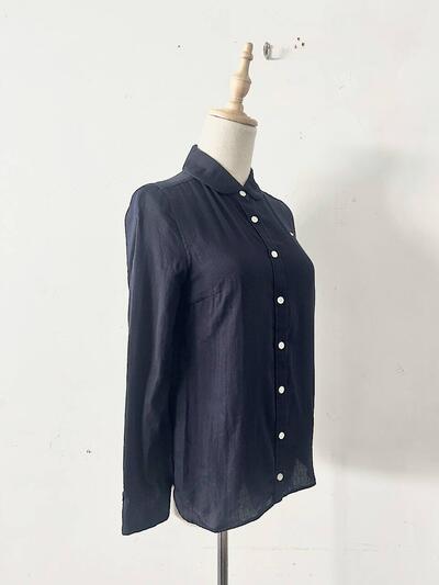 【美品】mina perhonen　even 　ブラウス　綿　サイズ36　 ra1590 画像5