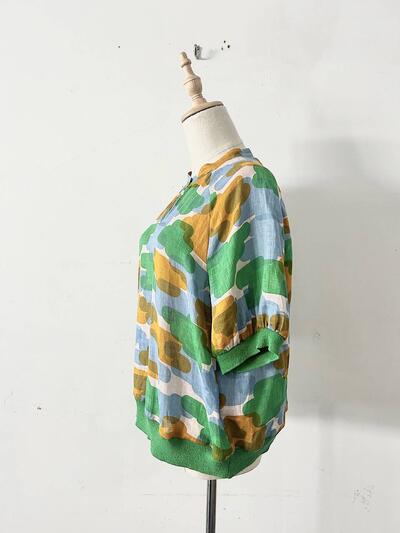 【美品】mina perhonen　 slow cloud リネン　ブラウス　サイズ36 画像5