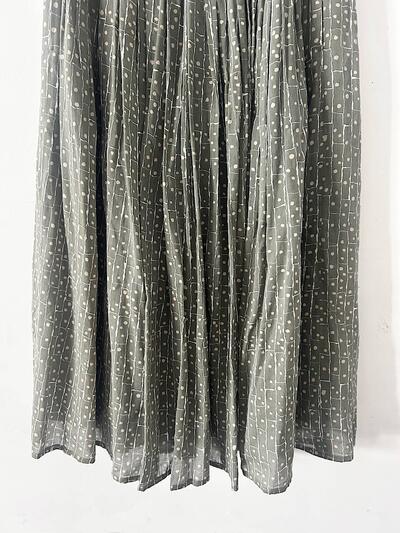 【美品】mina perhonen　winter traval　スカート　サイズ36　gray cotton 100% 画像3
