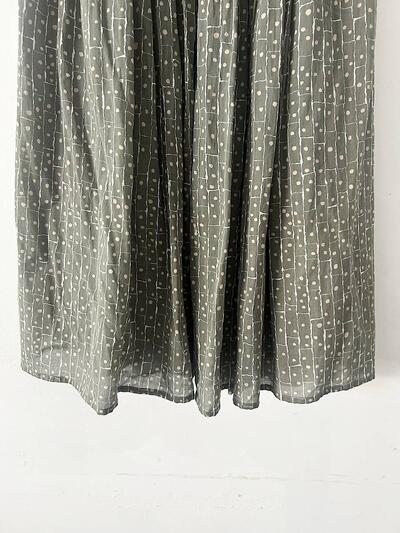 【美品】mina perhonen　winter traval　スカート　サイズ36　gray cotton 100% 画像7