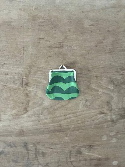 【未使用】marimekko Papajo がま口 ポーチ コインケース 画像1