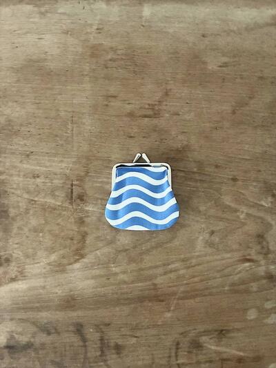 【未使用】marimekko MINI KUKKARO Laine ガマグチ ポーチ コインケース 画像1