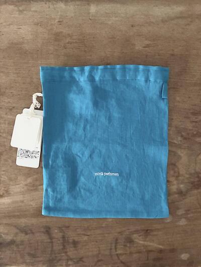 【未使用】minä perhonen traveler's リネン 巾着 ポーチ 画像1