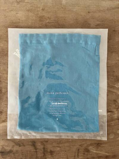 【未使用】minä perhonen traveler's リネン 巾着 ポーチ 画像7
