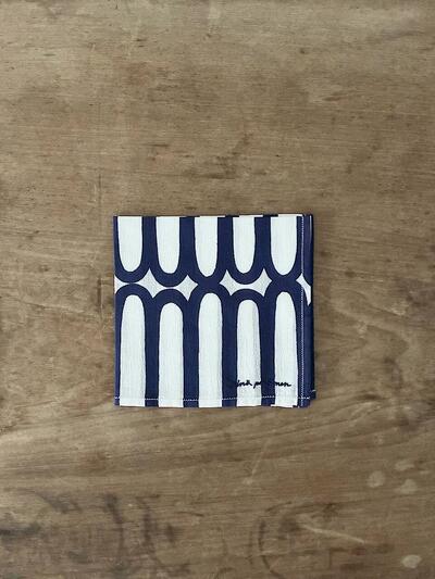 【美品】minä perhonen finger stripe ハンカチ ハンカチーフ 画像1