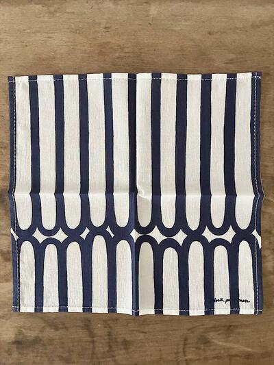【美品】minä perhonen finger stripe ハンカチ ハンカチーフ 画像2