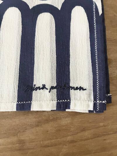 【美品】minä perhonen finger stripe ハンカチ ハンカチーフ 画像3