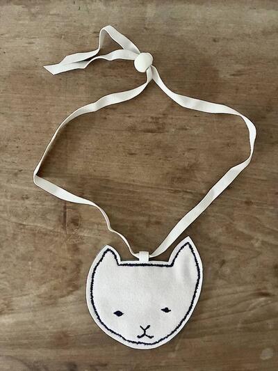 【未使用】minä perhonen kissa ネコ モチーフ ショルダー ポシェット ポーチ 画像2