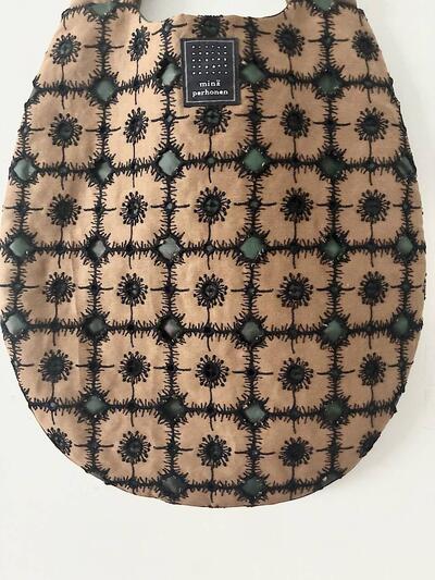 【美品】minä perhonen アネモネ エッグバッグ  ハンドバッグ 画像4