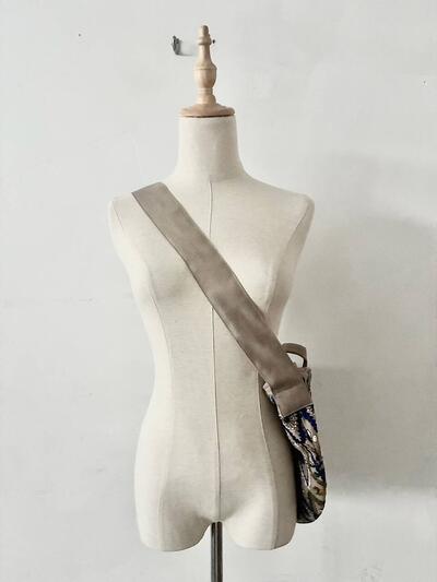 【美品】mina perhonen フォレスト ダイヤモンド エンブロイダリー ショルダー バッグ 画像4