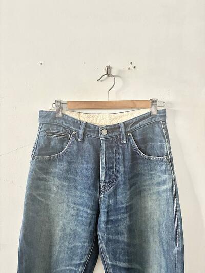 mina perhonen　always　コットンリネン　デニムパンツ　36　濃インディゴ 画像2