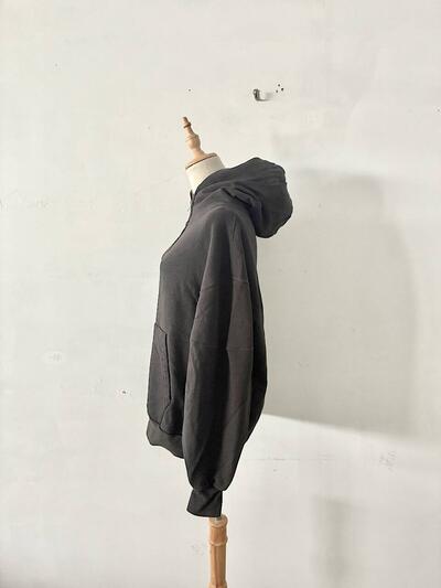 journal standard luxe  フルジップパーカー ブラック 黒 画像4
