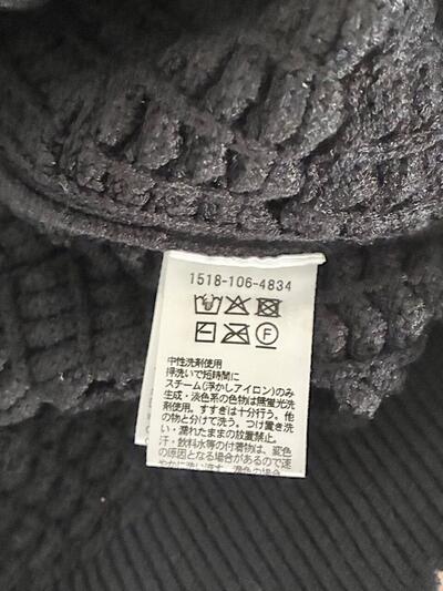 UNITED ARROWS  メッシュ編み ニットベスト ブラック 画像8