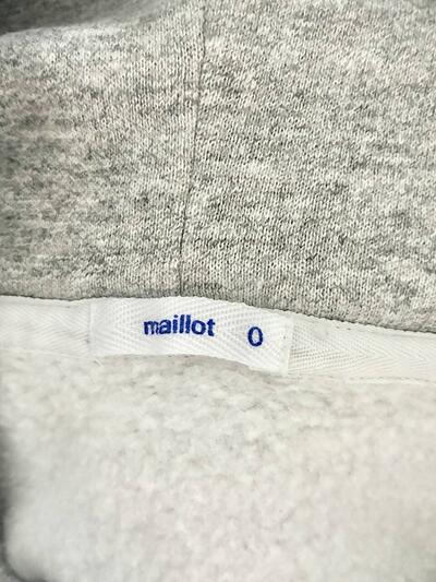 maillot マイヨ スウェットパーカー グレー 日本製 MAC-24204 画像7