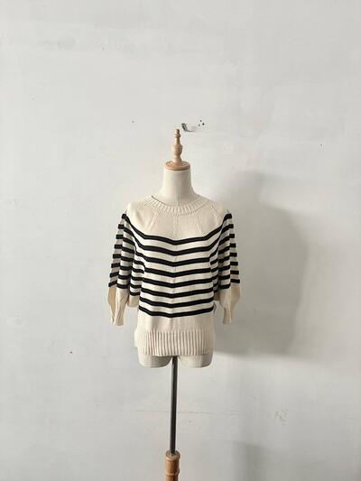 DRESSTERIOR ドレステリア ボーダー ニット セーター コットン 画像1