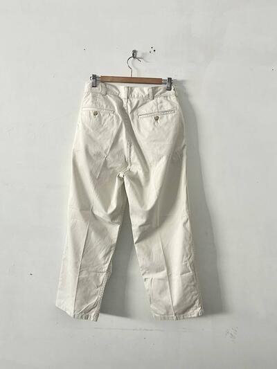 orSlow オアスロウ パンツ チノパン アイボリー コットン 画像5