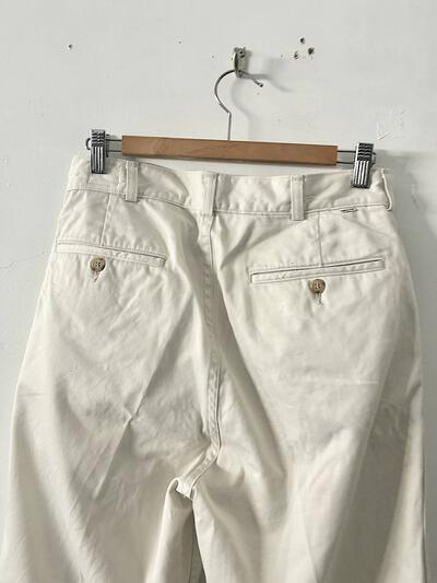 orSlow オアスロウ パンツ チノパン アイボリー コットン 画像6
