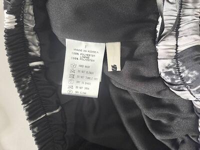 【未使用】m  総柄 プリーツ ロングスカート F ブラック・グレー×ホワイト 画像7