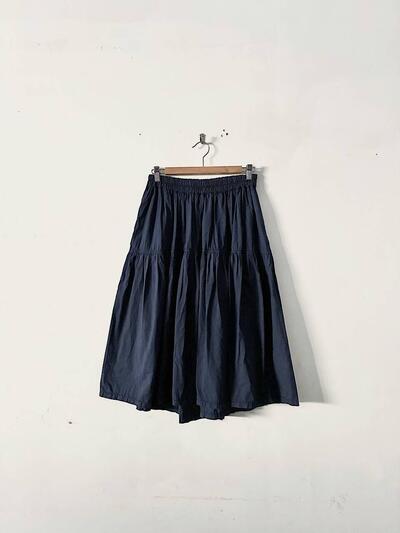 homspun コットン ギャザー ティアード ギャザースカート 画像2