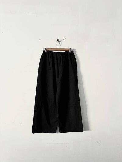 Pot and tea コットンリネン ワイド イージーパンツ 画像1