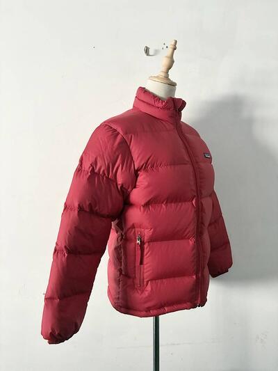 Patagonia ダウンジャケット キッズ L12 レッド 画像4
