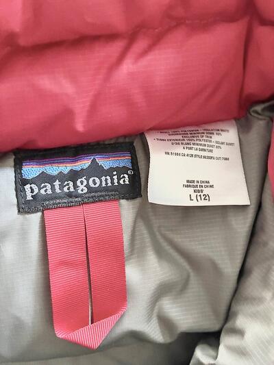 Patagonia ダウンジャケット キッズ L12 レッド 画像7