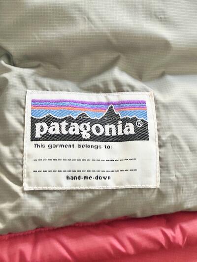 Patagonia ダウンジャケット キッズ L12 レッド 画像8