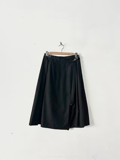 O'NEIL OF DUBLIN　ウールラップスカート　黒　サイズ38　 画像1