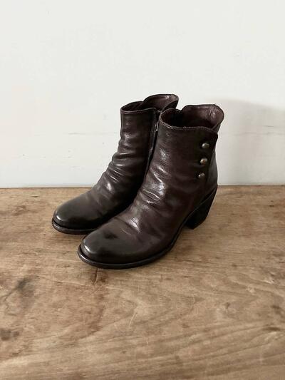 【美品】OFFICINE CREATIVE　サイドジップブーツ　GODEAU　サイズ37　 画像1