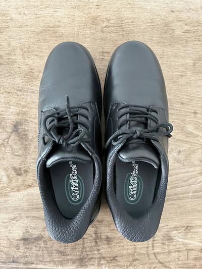 【美品】Orthofeet  CLAUDETTE レースアップ コンフォートシューズ BLACK 画像4