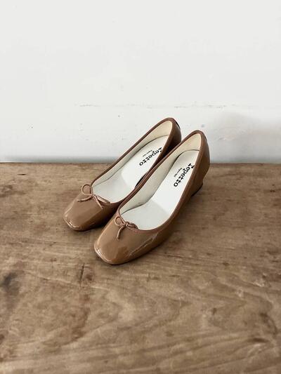 repetto（レペット）パテントパンプス ブラウン 36 画像1