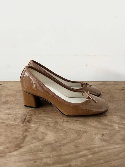 repetto（レペット）パテントパンプス ブラウン 36 画像4