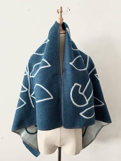 【未使用】KAY BOJESEN DENMARK モンキー ジャガード ウール ブランケット ショール 画像2