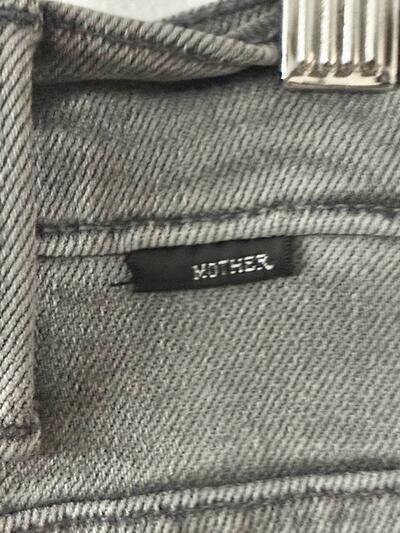 【未使用】MOTHER   The Hustler Roller デニムパンツ グレー 画像6