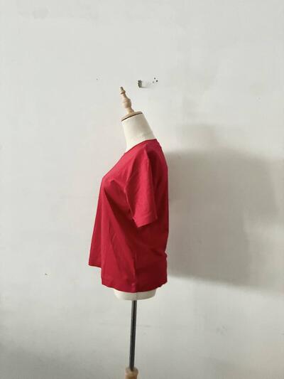 【未使用】JOURNAL STANDARD 汗染み防止 ナノシア ハーフスリーブ Tシャツ 赤 フリーサイズ 画像4